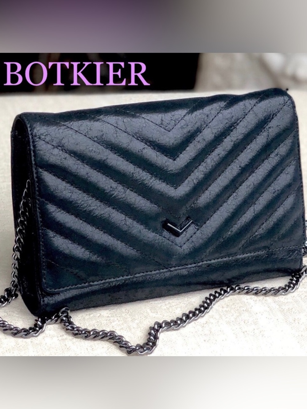 BOTKIER Quilted Chain Wallet CROSSBODY